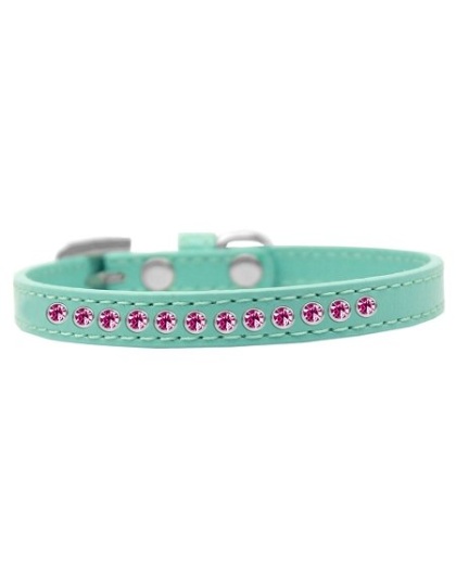 Bright Pink Crystal Size 10 Aqua Puppy Collar