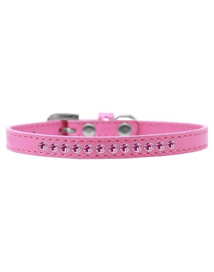 Bright Pink Crystal Size 10 Bright Pink Puppy Collar