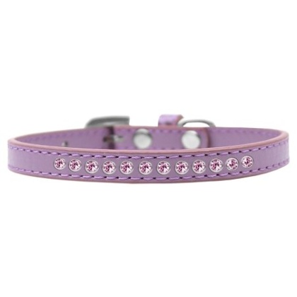 Bright Pink Crystal Size 10 Lavender Puppy Collar