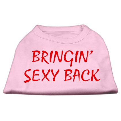 Bringin' Sexy Back Screen Print Shirts Pink Lg