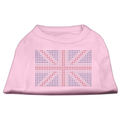 British Flag Shirts Light Pink L