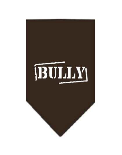 Bully Screen Print Bandana Cocoa Large