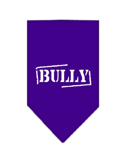 Bully Screen Print Bandana Purple Large