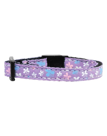 Butterfly Nylon Ribbon Collar Lavender Cat Safety