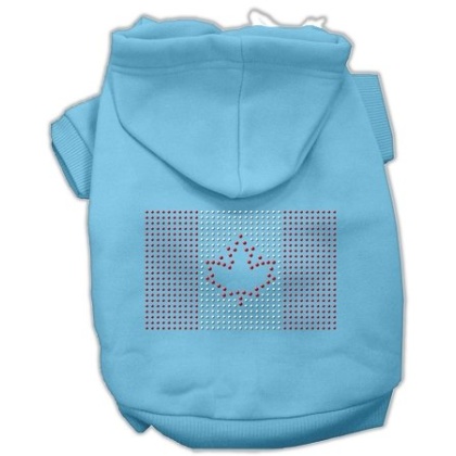 Canadian Flag Hoodies Baby Blue L