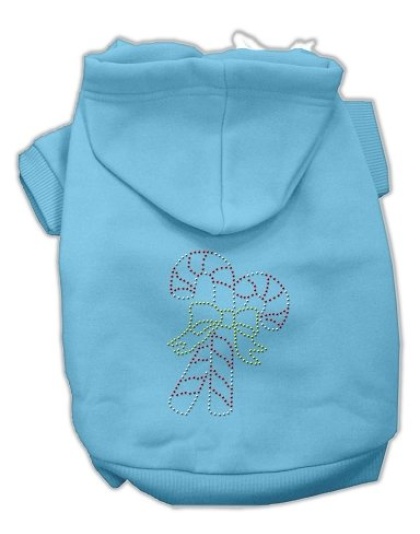 Candy Cane Hoodies Baby Blue L