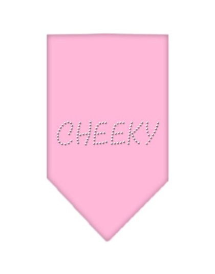 Cheeky Rhinestone Bandana Light Pink Large