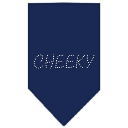 Cheeky Rhinestone Bandana Navy Blue large