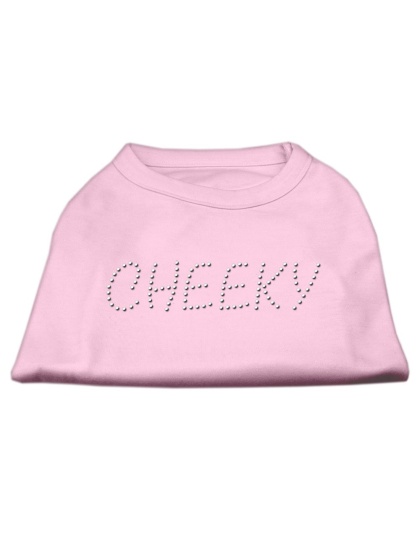 Cheeky Rhinestone Shirt Light Pink L