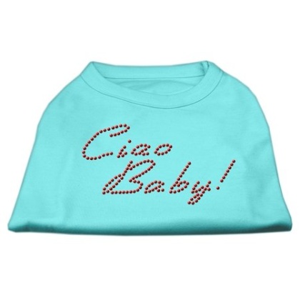 Ciao Baby Rhinestone Shirts Aqua L