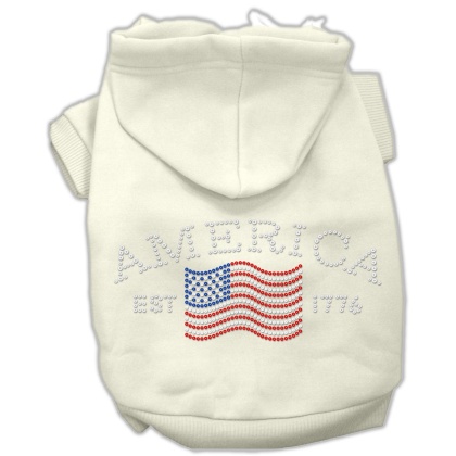 Classic American Hoodies Cream L