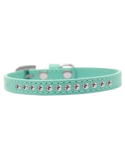 Clear Crystal Size 10 Aqua Puppy Collar