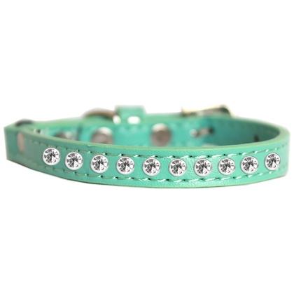 Clear Jewel Cat safety collar Aqua Size 10