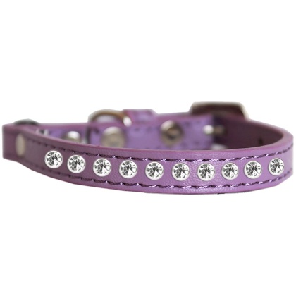 Clear Jewel Cat safety collar Lavender Size 10