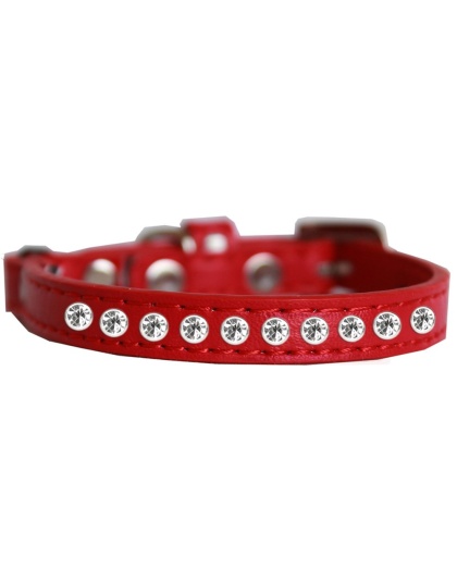 Clear Jewel Cat safety collar Red Size 10