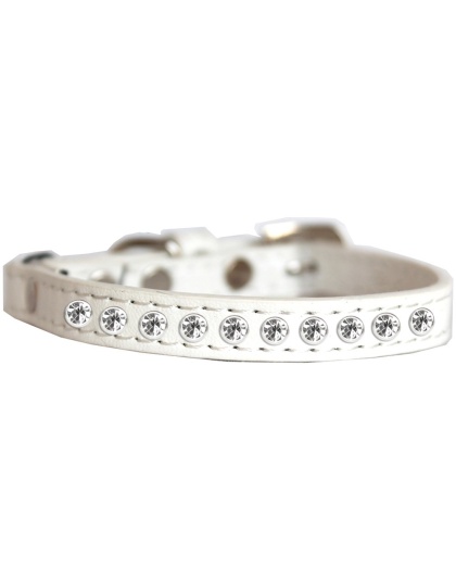 Clear Jewel Cat safety collar White Size 10