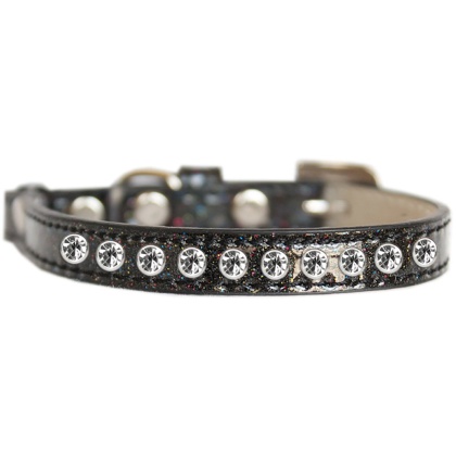 Clear Jewel Ice Cream Cat safety collar Black Size 10