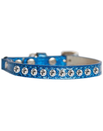 Clear Jewel Ice Cream Cat safety collar Blue Size 10