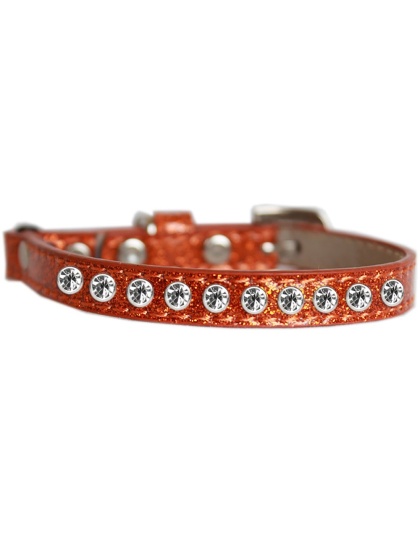 Clear Jewel Ice Cream Cat safety collar Orange Size 10