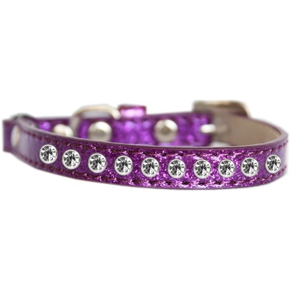 Clear Jewel Ice Cream Cat safety collar Purple Size 10