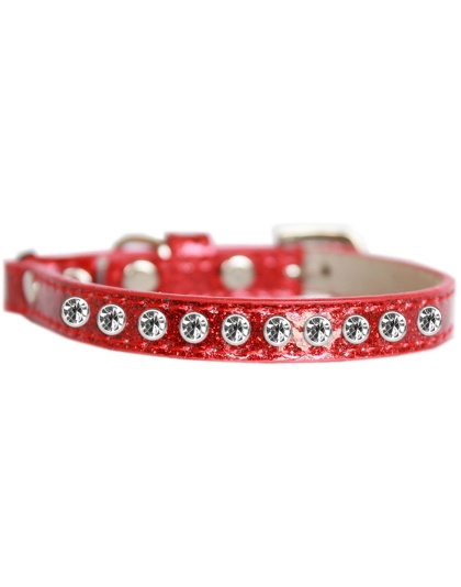 Clear Jewel Ice Cream Cat safety collar Red Size 10