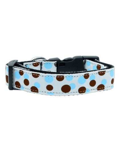 Confetti Dots Nylon Collar Baby Blue Large