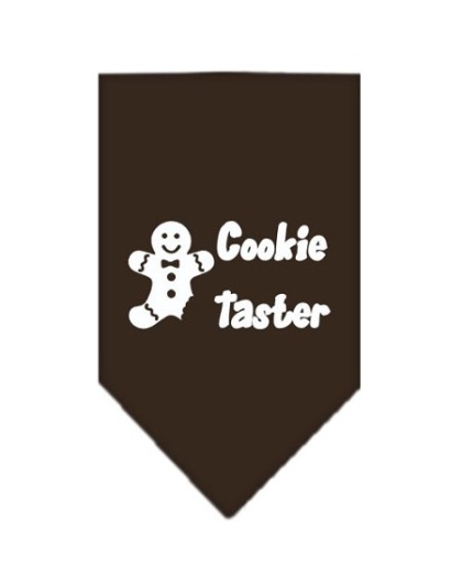 Cookie Taster Screen Print Bandana Cocoa Large