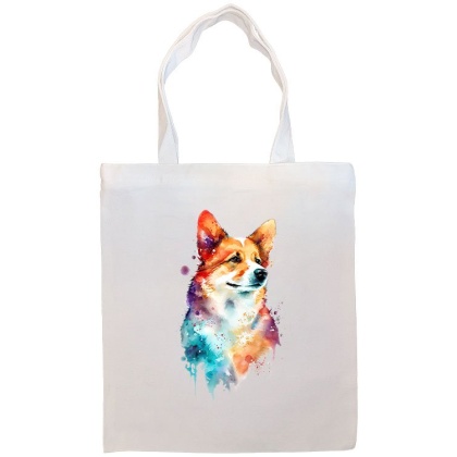 Corgi Canvas Tote Bag Style1