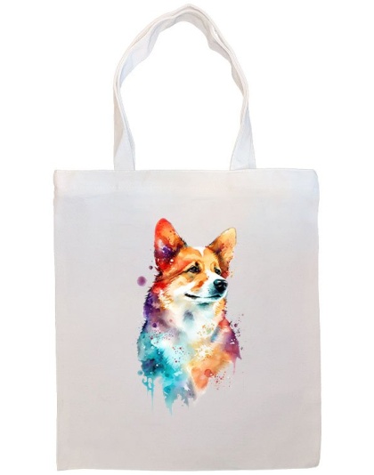 Corgi Canvas Tote Bag Style1