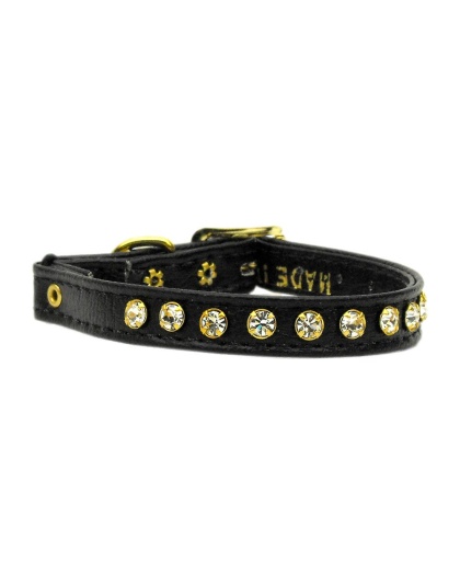 Crystal Cat Safety w/ Band Collar Black 10