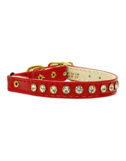 Crystal Cat Safety w/ Band Collar Red 10