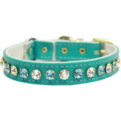 Deluxe Cat Collar Turquoise Size 10