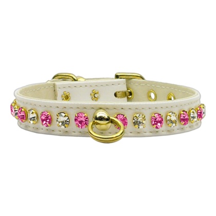 Deluxe White w/ Pink Stones 10