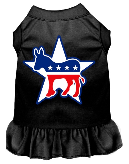 Democrat Screen Print Dress Black 4X (22)