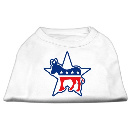 Democrat Screen Print Shirts White L