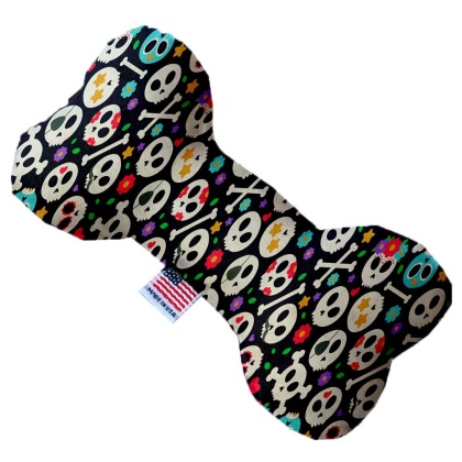 Dia de Los Muertos Skulls 10 Inch Bone Dog Toy