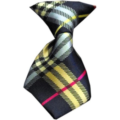 Dog Neck Tie Plaid Mix