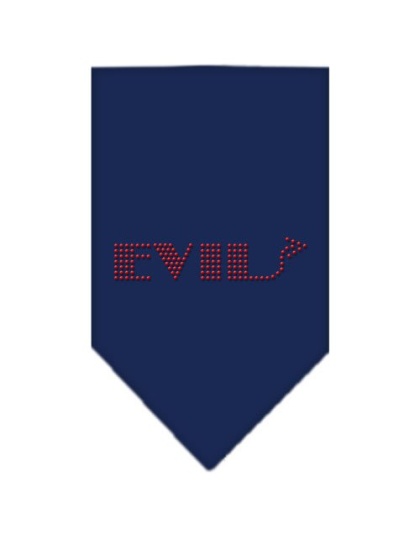 Evil Rhinestone Bandana Navy Blue large