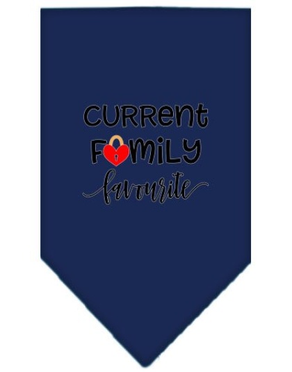 Family Favorite Screen Print Bandana Navy Blue large