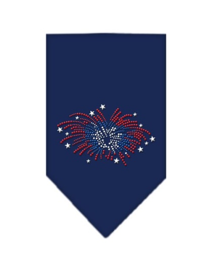 Fireworks Rhinestone Bandana Navy Blue large