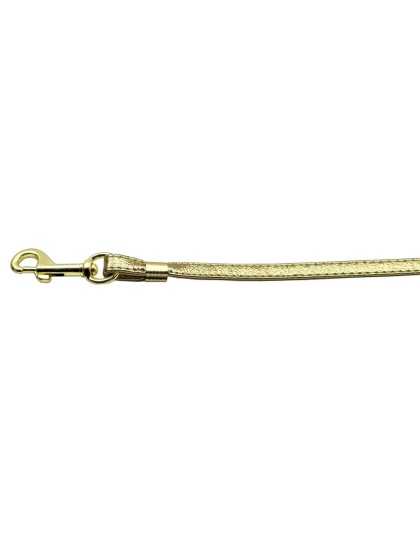 Flat Plain Leashes Gold Gold Hardware