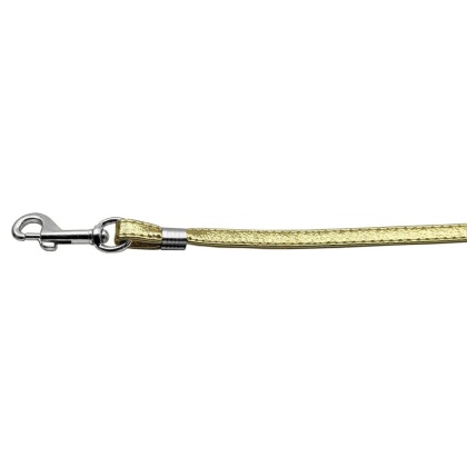 Flat Plain Leashes Gold Silver Hardware