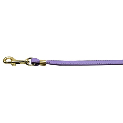 Flat Plain Leashes Purple Gold Hardware