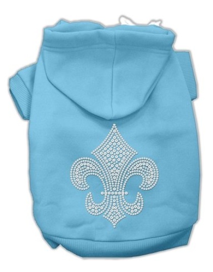 Fleur de lis Hoodies Baby Blue L