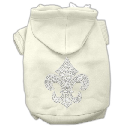 Fleur de lis Hoodies Cream L