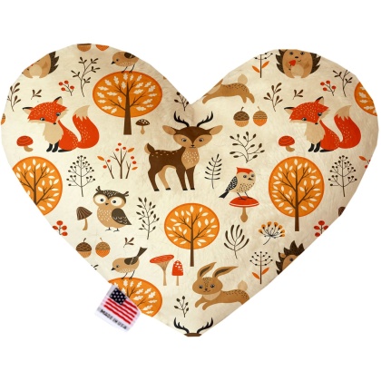 Fox and Friends 6 inch Canvas Heart Dog Toy