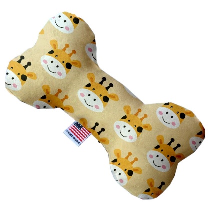 Georgie the Giraffe 10 inch Canvas Bone Dog Toy