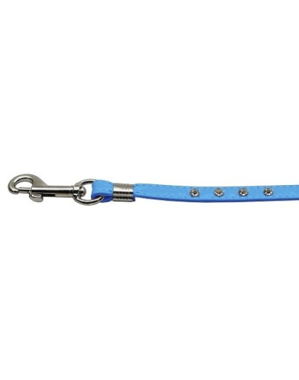 Glossy Patent Step In Harness Baby Blue 3/8 Match-Jwl Leash Silver Hrdw