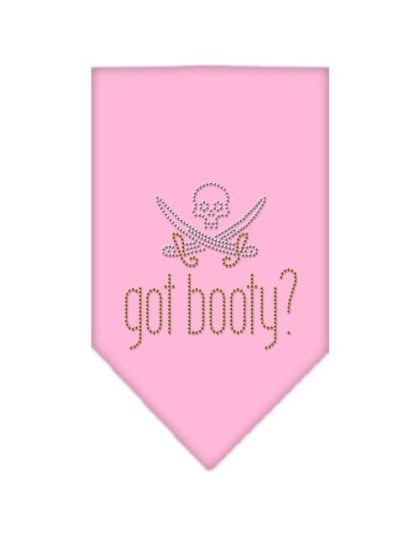 Got Booty Rhinestone Bandana Light Pink Large