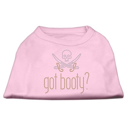 Got Booty? Rhinestone Shirts Light Pink L